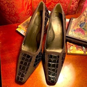 Croc & Faux Suede Shoes